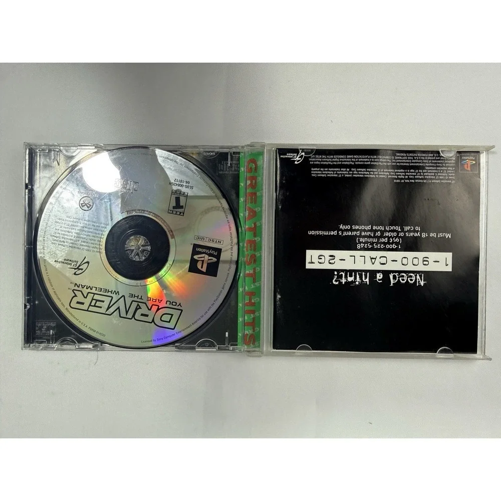 Driver You Are The Wheelman Sony PlayStation PS1 1999 Greatest Hits SLUS-00842GH